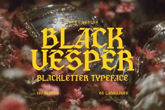 Black Vesper: A Typeface Forged in Shadow and Legend