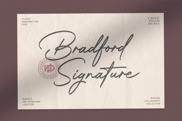 Bradford Signature: A Font That Speaks Volumes
