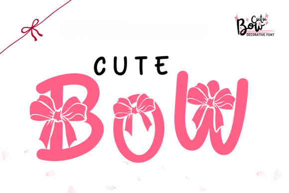 Cute Bow: A Playful Typeface for Charming Designs