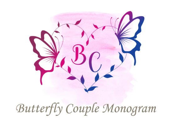 Designing with Soul: The Butterfly Couple Monogram Typeface