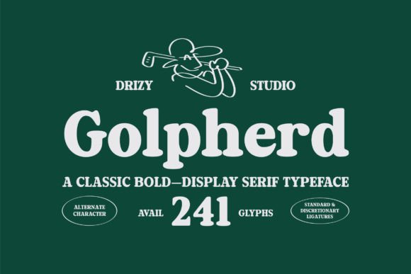 Golpherd: A Typeface That Captures Classic Golf Elegance