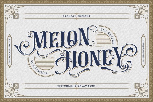 Melon Honey: A Detailed Blackletter Font for Bold Branding