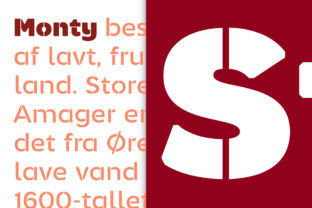 Monty Stencil: A Soft Grotesque Sans Serif for Modern Design