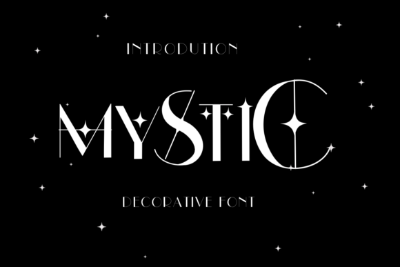 Mystic: A Typeface Where Celestial Wonder Meets Sharp Geometry