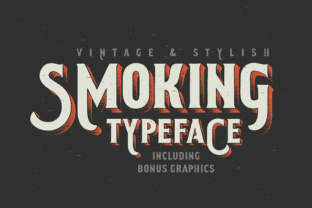 Smoking Typeface: A Vintage Western Font for Modern Projects
