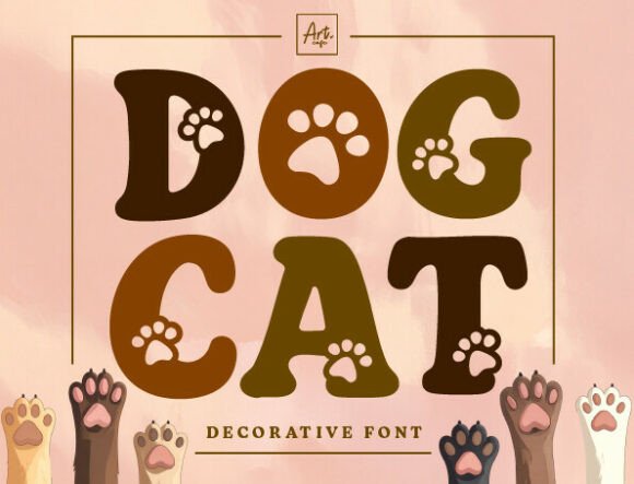 Unleash Your Brand’s Personality with Dog Cat Retro Paw