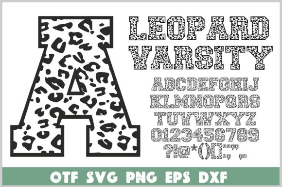 Unleashing Fierce Style: The Leopard Varsity Typeface